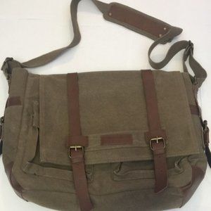 Army Green Olive 15.6" Laptop Messenger Bag